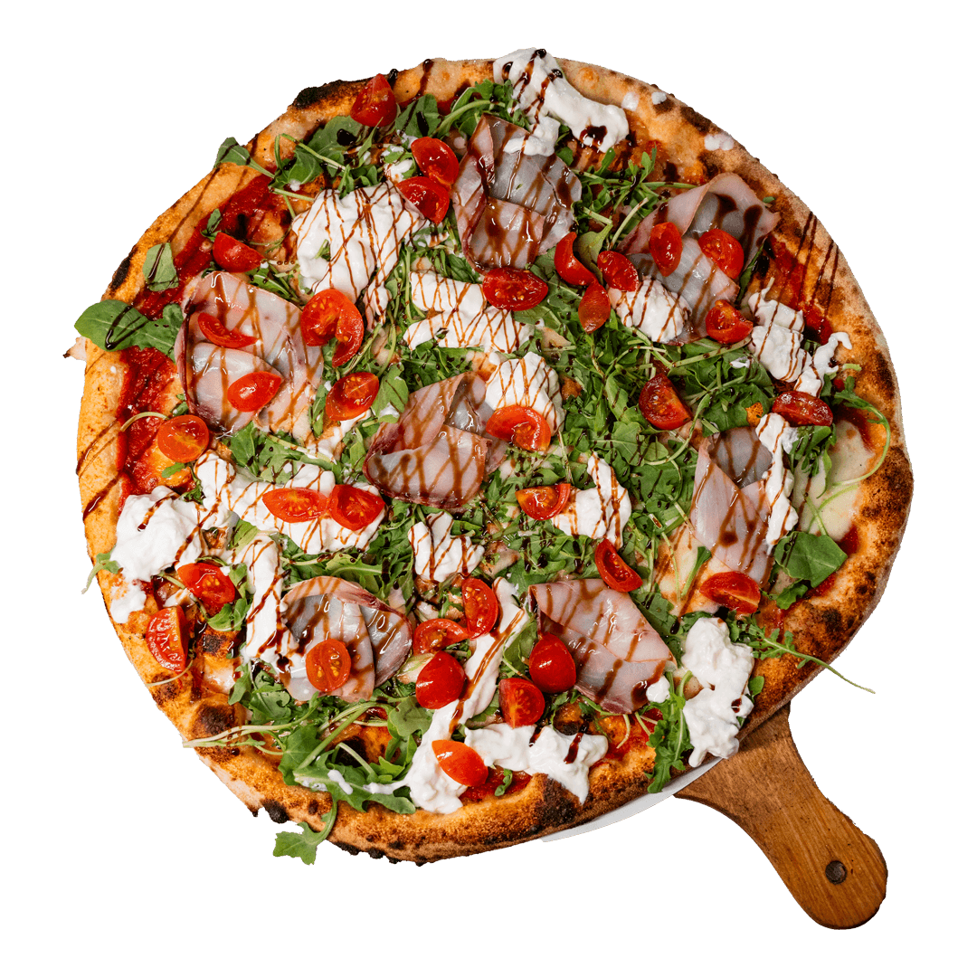 Pizza decorativa in basso